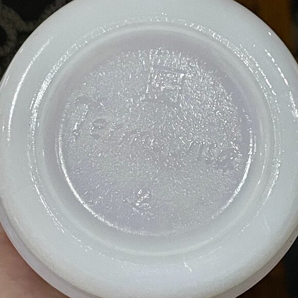 Vintage Termocrisa Red Tulip Milk Glass D handle Stackable Mug Set of 4 - Picture 5 of 7